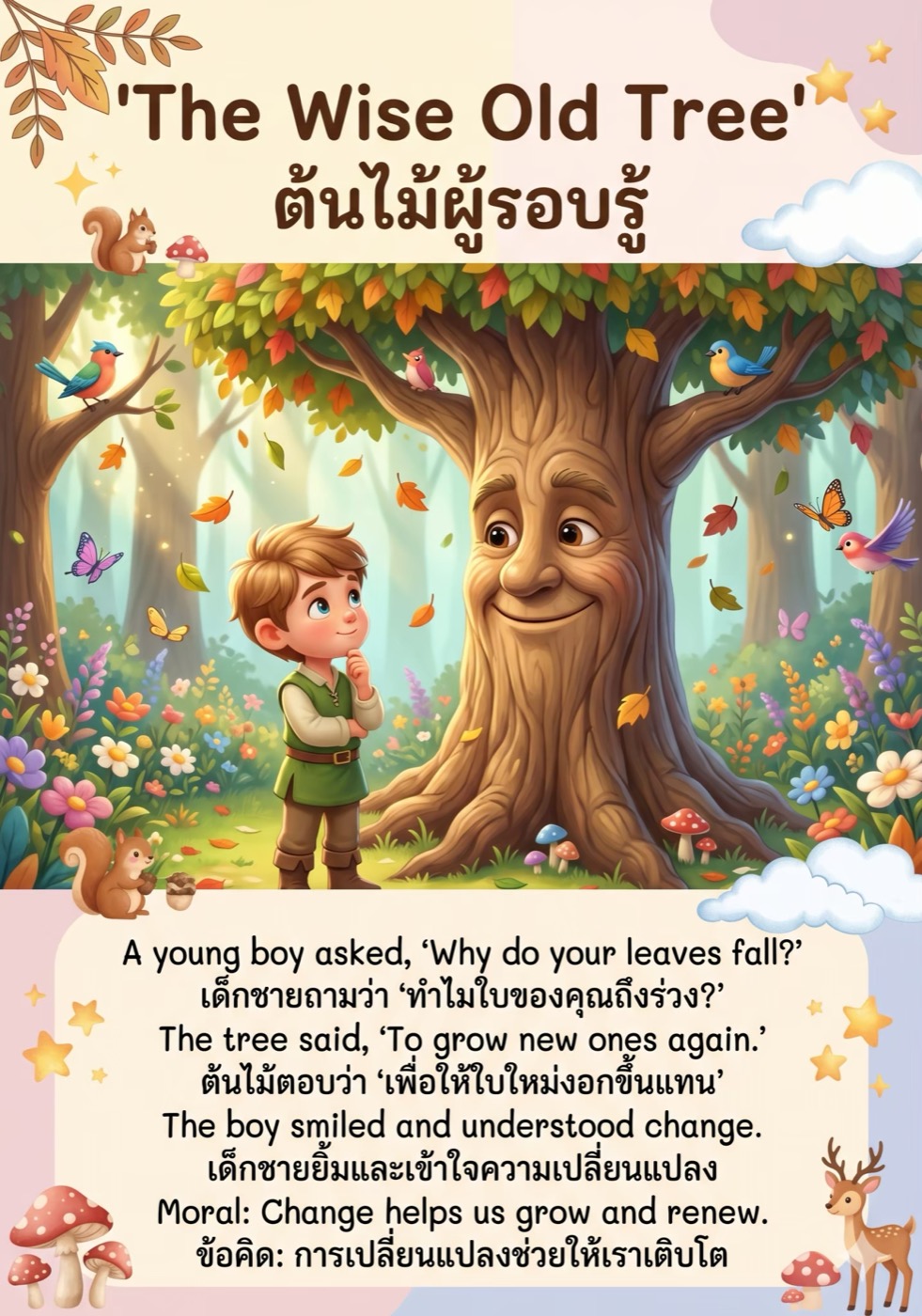 นิทานเรื่อง 'The Wise Old Tree'