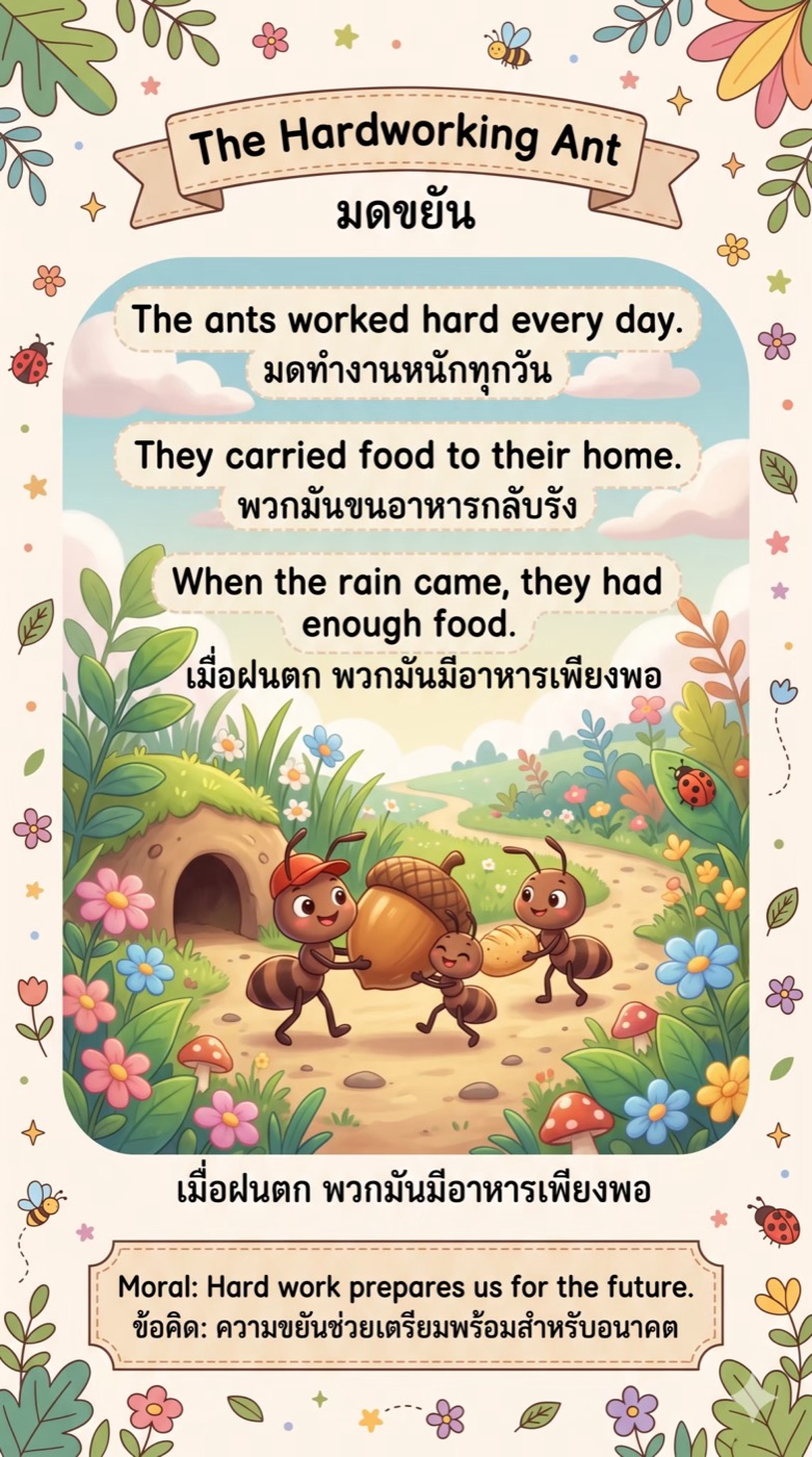เรื่องมดขยัน